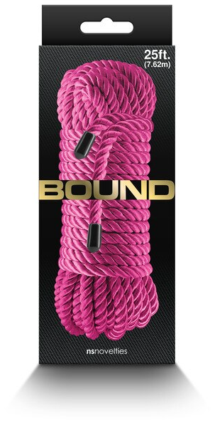 Bound Rope in pink – soft, durable rope for bondage, shibari, and sensual restraint play