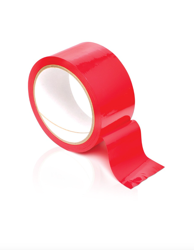 Fetish Fantasy Pleasure Tape Red – Non-Sticky Bondage Tape for Restraint and Play