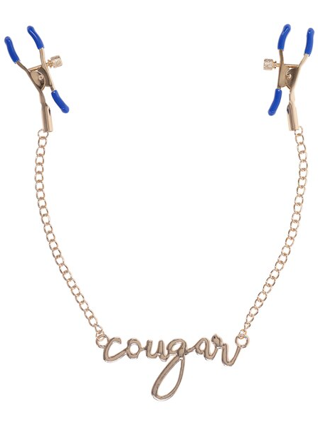 Cougar Nipple Clamps by Sex and Mischief – Premium metal design with adjustable tension, perfect for couples exploring sensation play or solo experimentation.
