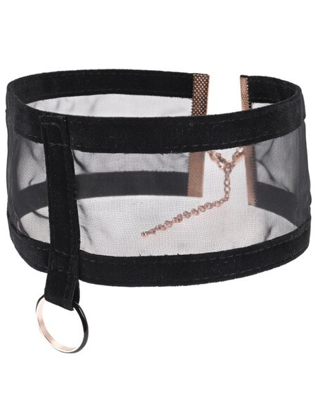 Sheer Day Collar by Sex and Mischief – Elegant, sheer design with adjustable strap for safe and versatile use in bedroom or sensory play.