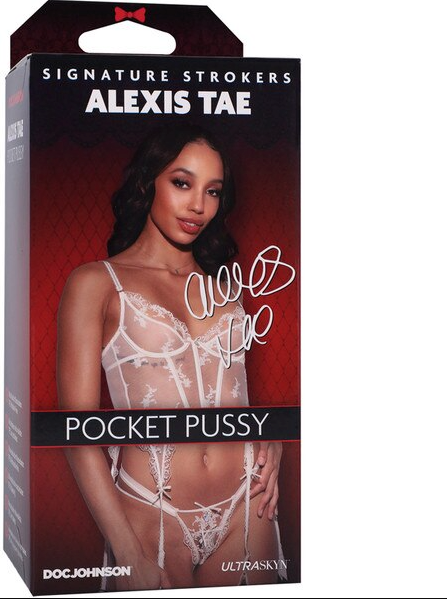 Signature Strokers Alexis Tae ULTRASKYN Pocket Pussy Caramel – Realistic male masturbator made from ULTRASKYN material, designed for lifelike feel and intense solo pleasure.