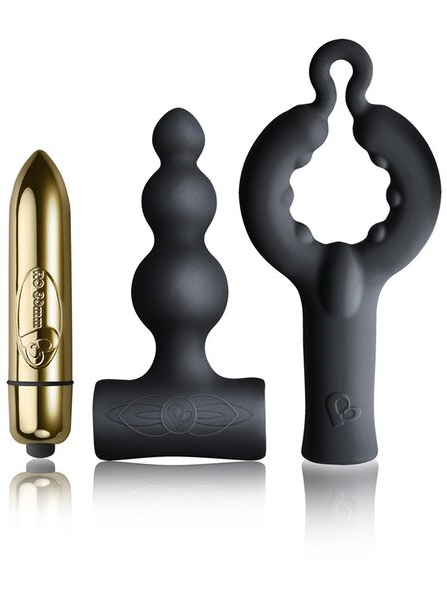 Be Mine Kit by Silhouette Dark Desires – intimate couples kit with Bubbles T-shaped anal stimulator and powerful vibrating bullet