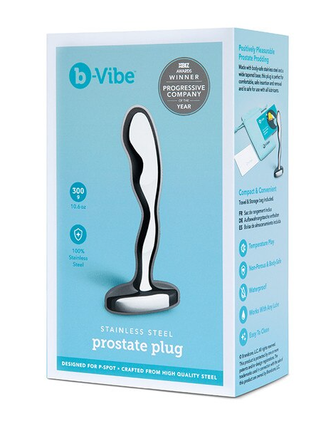 Stainless Steel Prostate Plug ergonomic adult toy for precise prostate stimulation