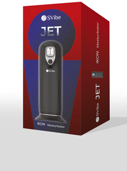Black Svibe Ikon Jet Masturbator designed for intense and pleasurable stimulation