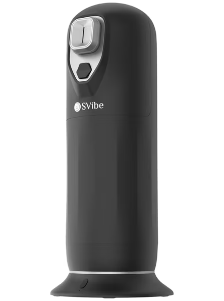 Rechargeable Svibe Ikon Jet Masturbator Black with sleek ergonomic design