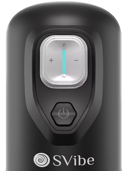 Svibe Ikon Spark Transparent Black male masturbator for ultimate intimate experience