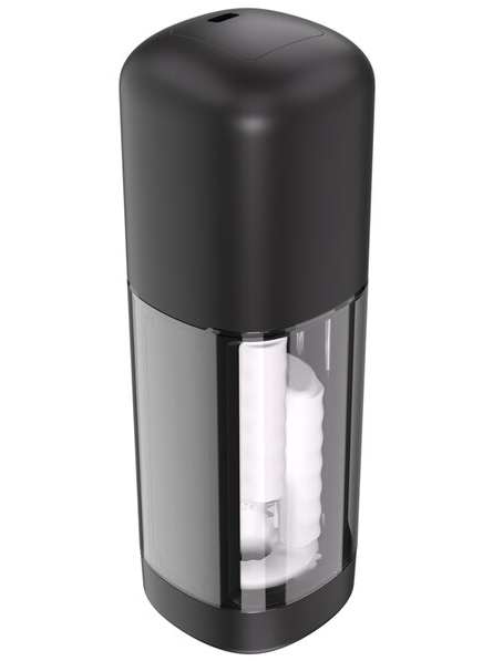 Svibe Ikon Volt Masturbator in transparent black with soft, body-safe material