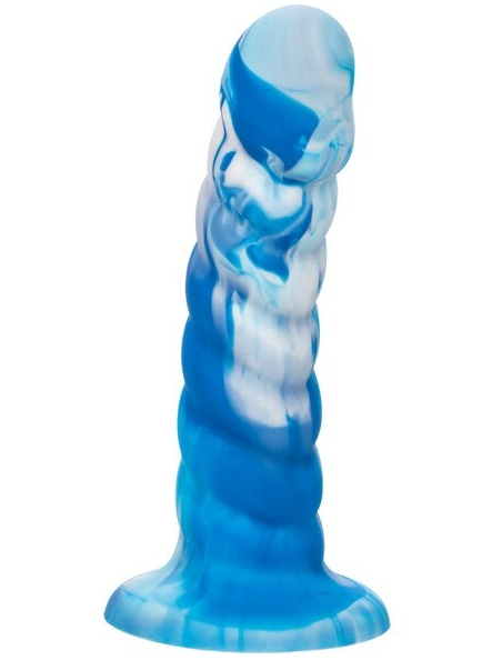 Blue Twisted Love Twisted Ribbed Probe – premium adult probe with ribbed design for erotic play