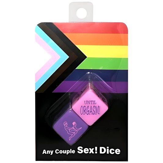 Any Couple Sex Dice – Couples’ Intimacy Game in Pink & Purple Dice for playful intimacy and fun bedroom adventures. Discreet delivery, Afterpay available, Aussie owned.
