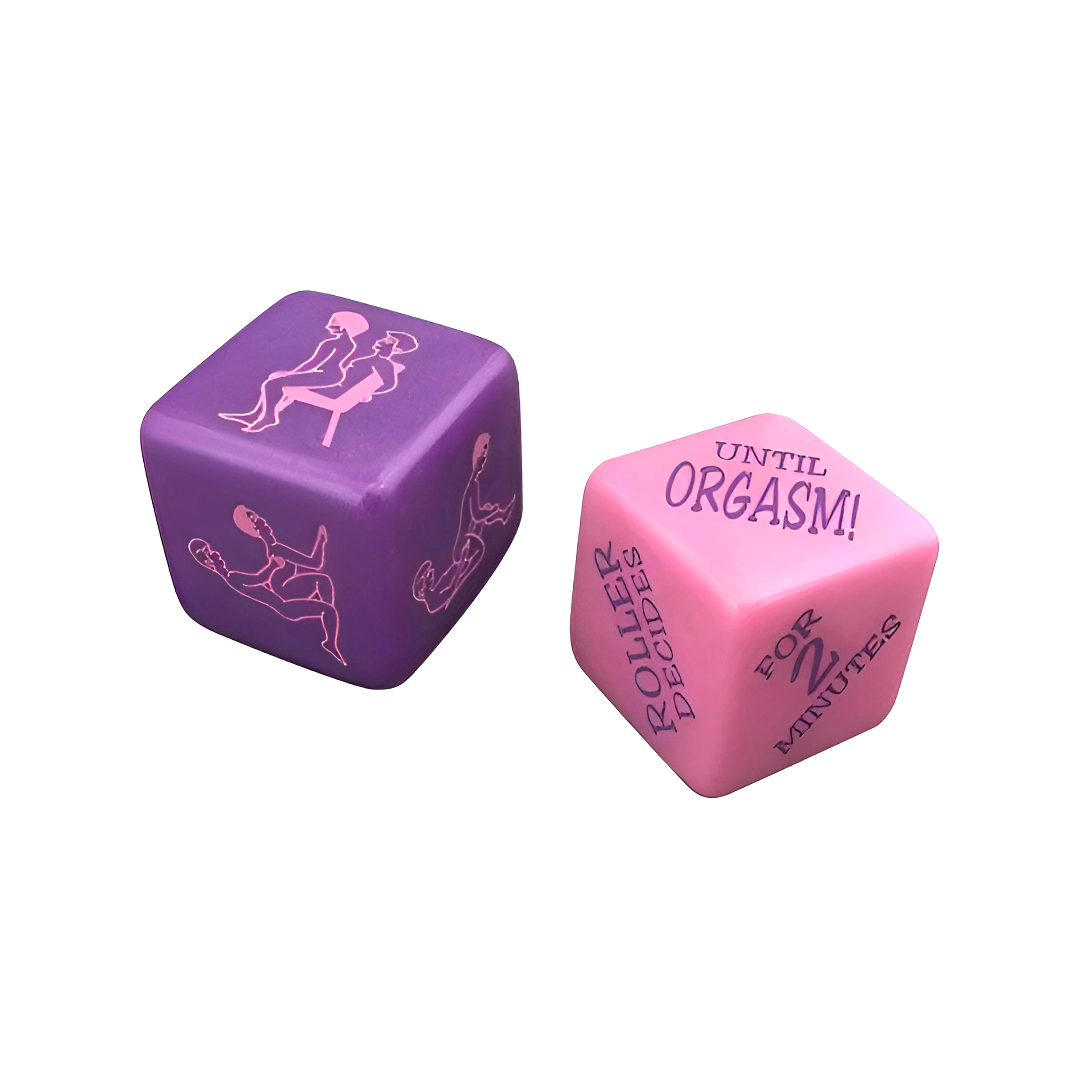 Any Couple Sex Dice – Couples’ Intimacy Game in Pink & Purple Dice for playful intimacy and fun bedroom adventures. Discreet delivery, Afterpay available, Aussie owned.