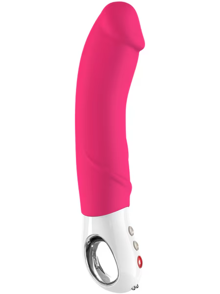 Fun Factory Big Boss Vibrator in pink – premium rechargeable adult toy with multiple vibration modes and flexible shaft for clitoral and G-spot stimulation, shown on white background