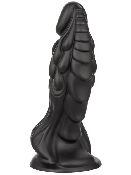 Monster Dong The Martian Edition – 7.75 inch black silicone fantasy dildo with textured alien design, shown on white background