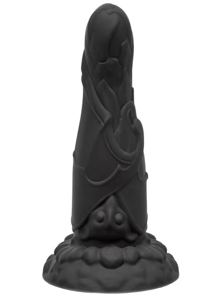 Monster Dong The Martian Edition – 7.75 inch black silicone fantasy dildo with textured alien design, shown on white background