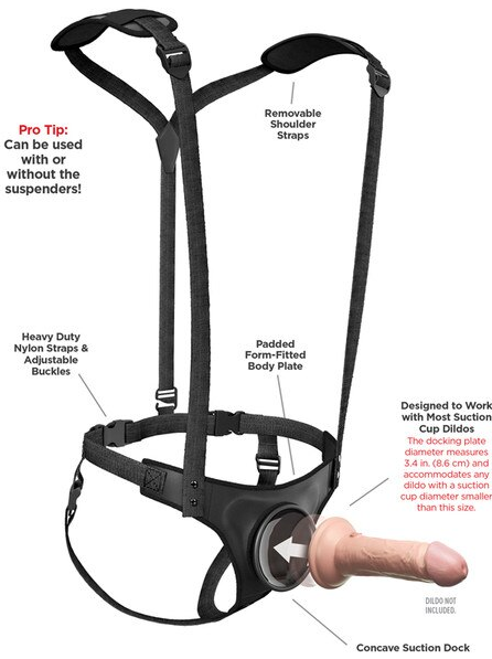 Body Dock Strap-On Suspenders – easy-to-use harness system for enhanced sexual experiences
