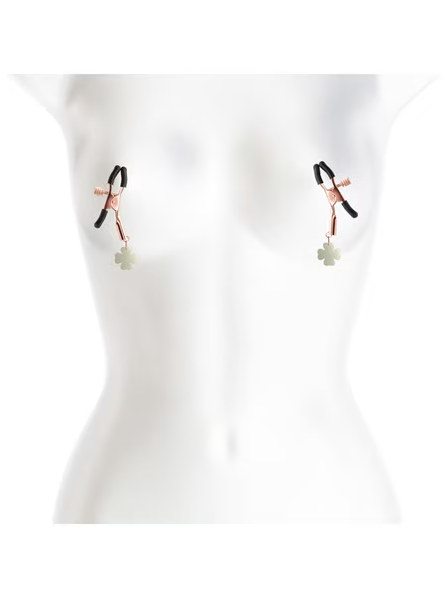 Adjustable Bound Nipple Clamps G4 in rose gold – ideal for couples’ play and intimate adventures