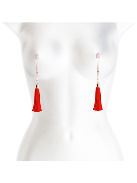 Bound Nipple Clamps T1 in red – body-safe clamps designed for enhanced intimate and sensory play