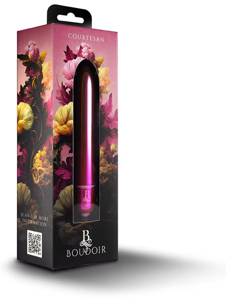 Boudoir Bullet RO90 Courtesan Pink compact adult vibrator for targeted clitoral stimulation