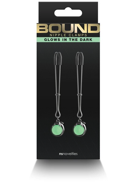 Bound Nipple Clamps G1 Gunmetal – Adjustable metal clamps designed for safe, comfortable, and stimulating nipple play in BDSM sessions.