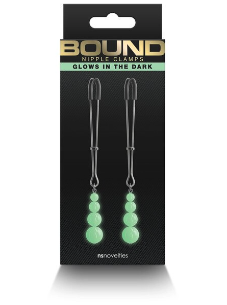Bound Nipple Clamps G2 Gunmetal – Adjustable metal clamps designed for safe and stimulating nipple play during BDSM and sensory experiences.