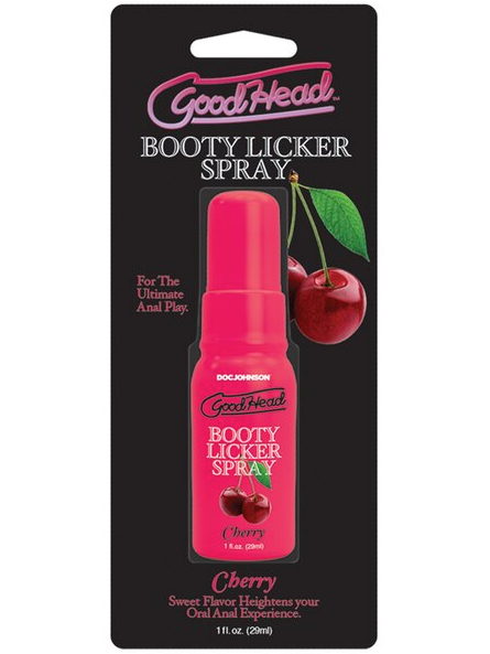 GoodHead Booty Licker Spray Cherry for flavoured anal play and intimate pleasure