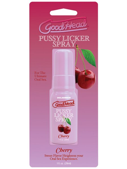 GoodHead Pussy Licker Spray Cherry for flavoured oral play and intimate pleasure