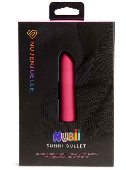 Nu Sensuelle Sunni Nubii Lipstick Bullet Pink with heat feature for targeted clitoral stimulation