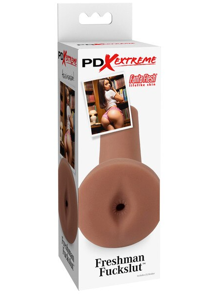 PDX Extreme Freshman Fuckslut Brown – Realistic male masturbator made from soft, body-safe material for lifelike sensations and intense solo pleasure.