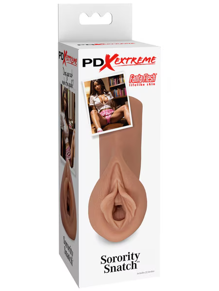 PDX Extreme Sorority Snatch Brown – Realistic male masturbator made from soft, body-safe material for lifelike sensations and intense solo pleasure.