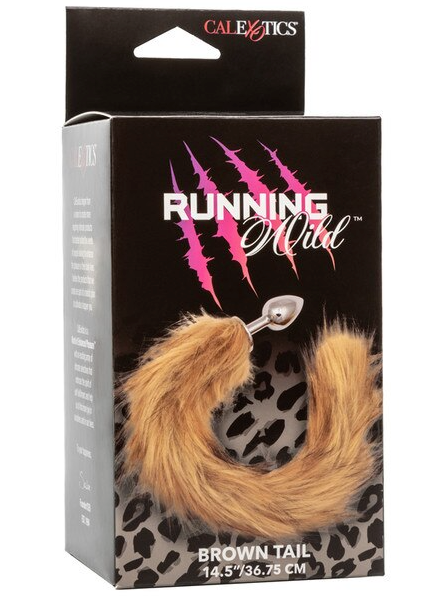 Running Wild Brown Tail – playful adult accessory for costume, roleplay, or fetish wear