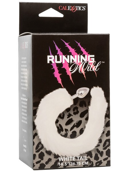Running Wild White Tail – Body-safe anal plug featuring a realistic faux fur white tail, designed for playful, sensual, and adventurous anal experiences.