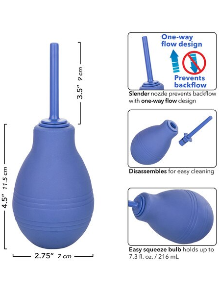 Cheeky One-Way Flow Douche Purple compact and easy-to-use adult hygiene tool