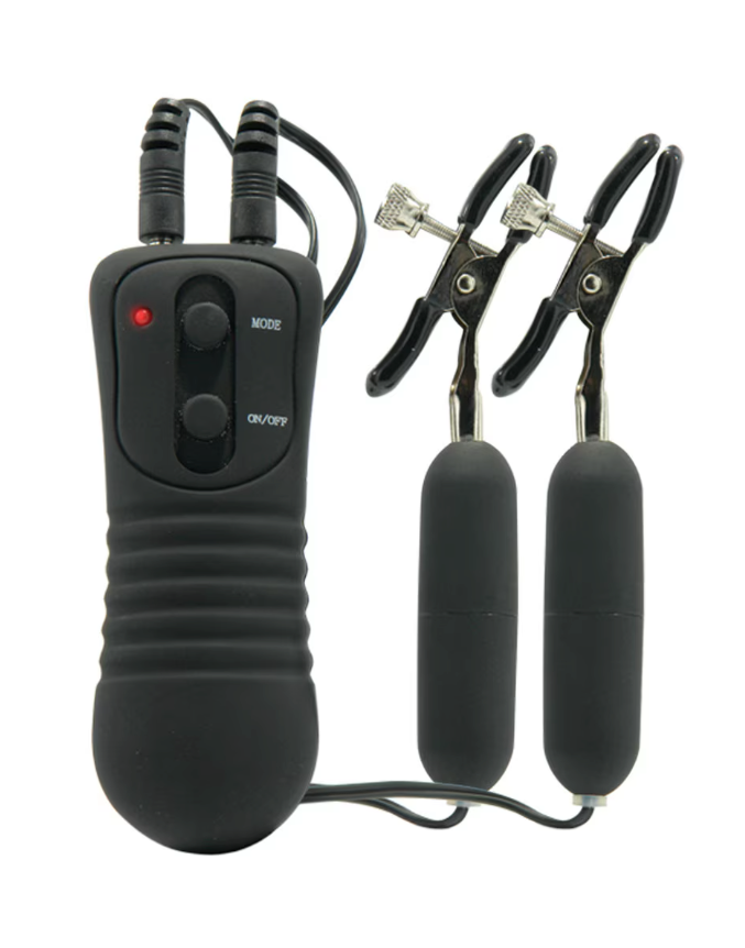 Vibrating Nipple Clamps by Fetish Fantasy – Premium clamps with customisable vibration, designed for couples exploring enhanced sensation and adventurous bedroom experiences.