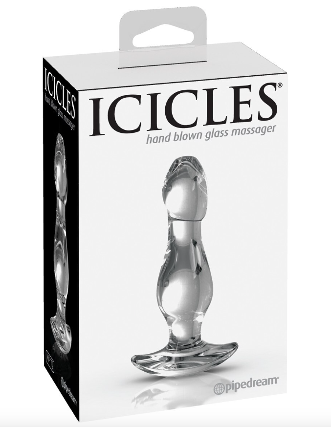 Sleek Icicles No. 72 glass adult toy for smooth, targeted stimulation