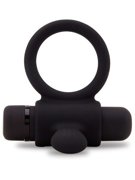 Nu Sensuelle Rev Ring – premium black vibrating cock ring for couples, delivering clitoral and penile stimulation simultaneously.