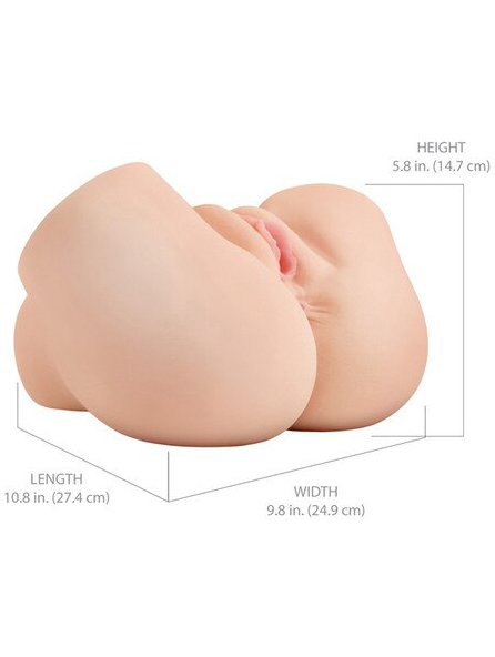 PDX Elite Back That Ass Up Masturbator Light – hands-free automatic stroker with textured sleeve for intense solo male pleasure