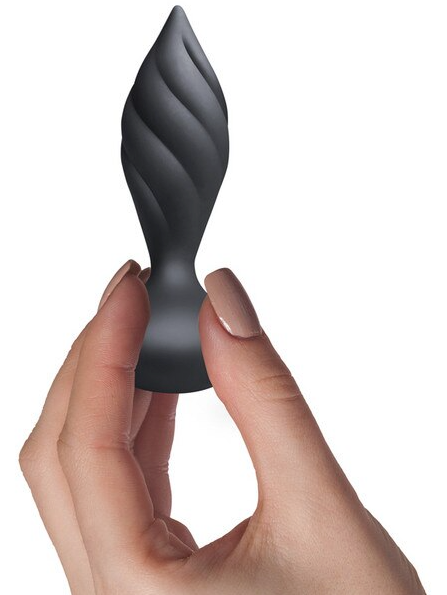 Velvet Touch Petite Sensations Desire Black – Waterproof, ergonomically designed plug with tapered neck and contoured base for secure, comfortable, and intense stimulation.