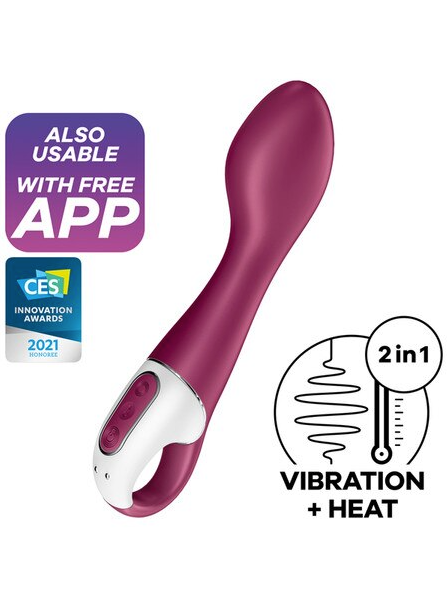 Hot Spot by Satisfyer – body-safe, waterproof, rechargeable G-spot vibrator with ergonomic Vibes handle for comfortable grip