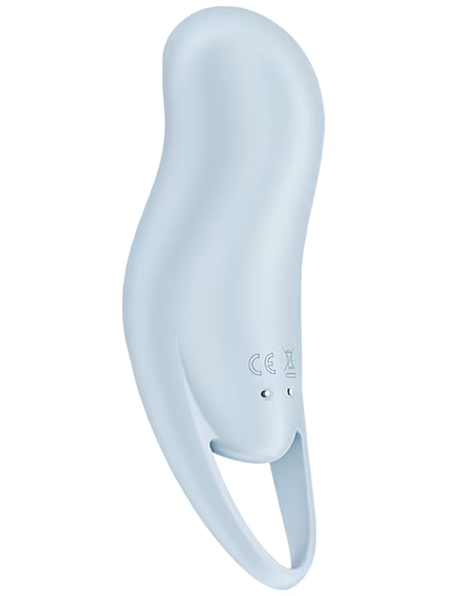 Satisfyer Pocket Pro 1 in blue – soft-touch, waterproof clitoral stimulator with multiple intensity levels