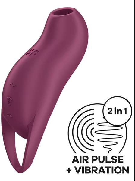 Purple Satisfyer Pocket Pro 1 – portable, rechargeable clitoral stimulator for ultimate sexual satisfaction