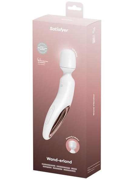 Satisfyer Wand-erland Wand Vibrator White powerful personal massager for full-body stimulation