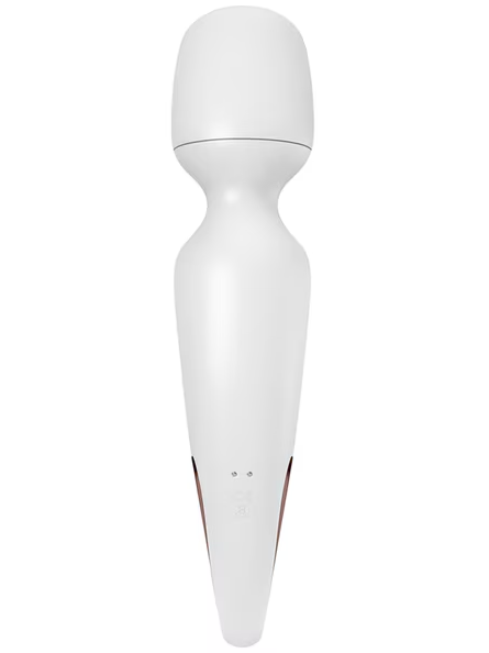 Satisfyer Wand-erland Wand Vibrator White sleek design for versatile sensual play