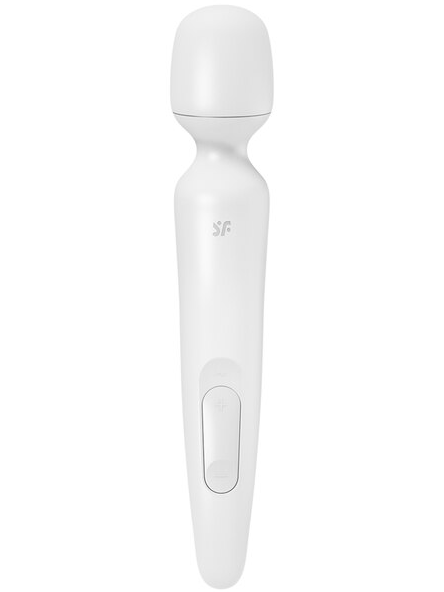 White Satisfyer Wand-erland Wand Vibrator with multiple vibration settings