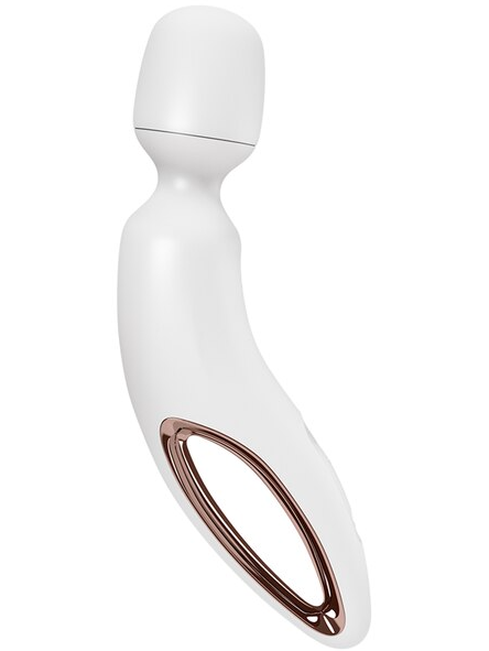 Satisfyer Wand-erland Wand Vibrator White luxury wand-style massager for intimate use