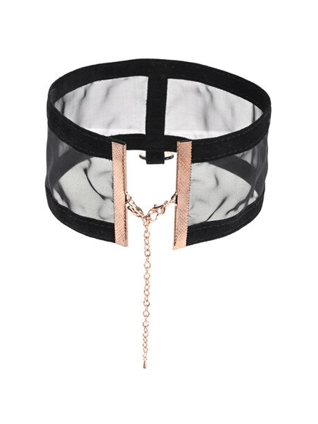 Sex and Mischief Sheer Day Collar – Comfortable and fashionable bondage accessory for couples exploring restraint, connection, and intimate fun.