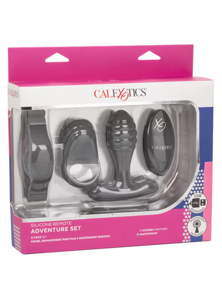 Silicone Remote Adventure Set ergonomic adult toys for sensual stimulation