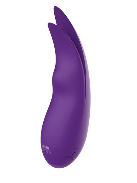 Power Rabbit purple – USB rechargeable dual-stimulation vibrator with fluttering clitoral tips and powerful shaft vibrations for solo or couples’ play