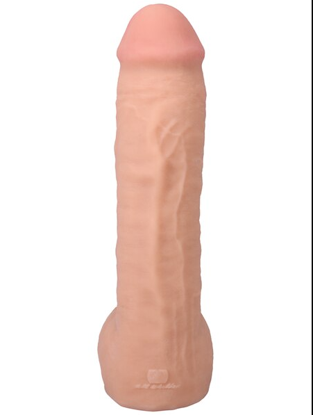 The Realistic Cock Hung 12in with balls – soft, lifelike ULTRASKYN dildo with removable suction cup