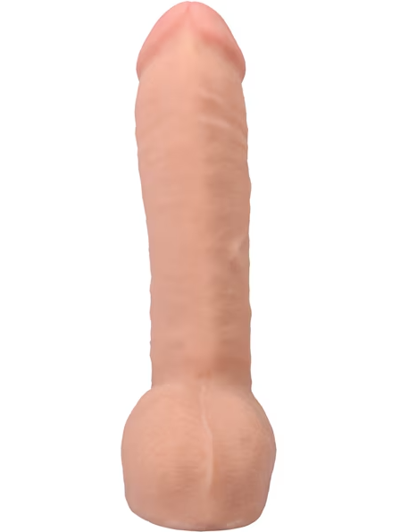 ULTRASKYN Realistic Cock Hung 12-inch vanilla – realistic male sex toy with Vac-U-Lock and suction cup for versatile play
