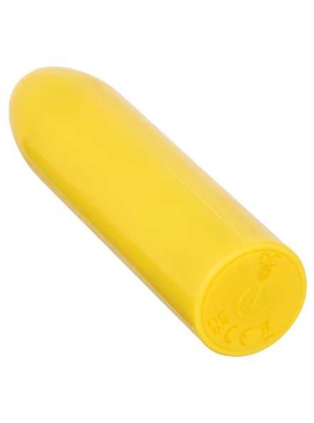 Rechargeable Turbo Buzz Classic Bullet Yellow intimate toy with ergonomic design