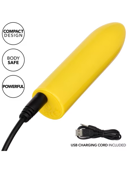 Turbo Buzz Classic Bullet Yellow luxury personal vibrator for enhanced intimate pleasure